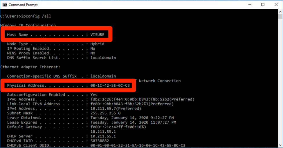 how to find ip address of macbook