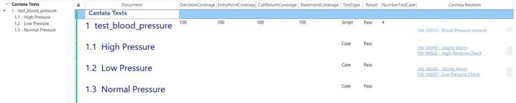 Cantata Integration with Visure Requirements Tests