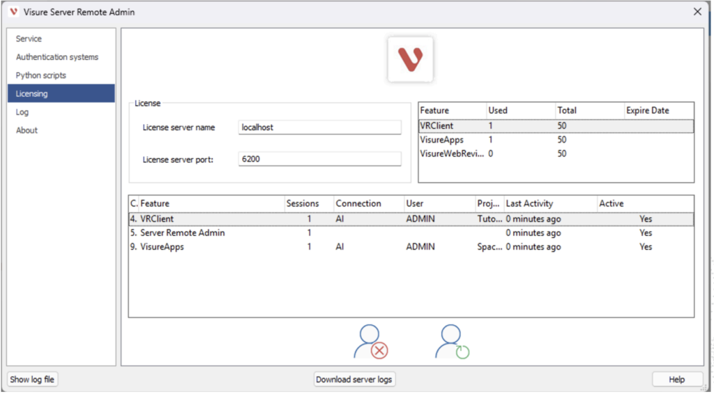 V8.2 Remote Server Settings